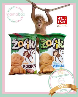 🦒🍪 Mňam! Čas na Žofíka! 🍪🦒 Hravá svačinka Žofík s lahodnou náplní vanilka & čokoláda je ideální dobrotou pro malé mlsouny....