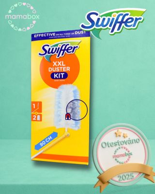 Swiffer XXL Když chcete uklízet rychleji, snadněji a bez zbytečného ohýbání. Extra dlouhá rukojeť, extra široká hlavice a...